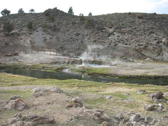 steaming springs (hot Creek)